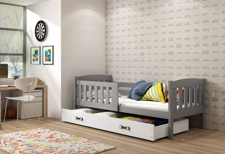 Dětská postel KUBUS P1 + úložný prostor + matrace + rošt ZDARMA