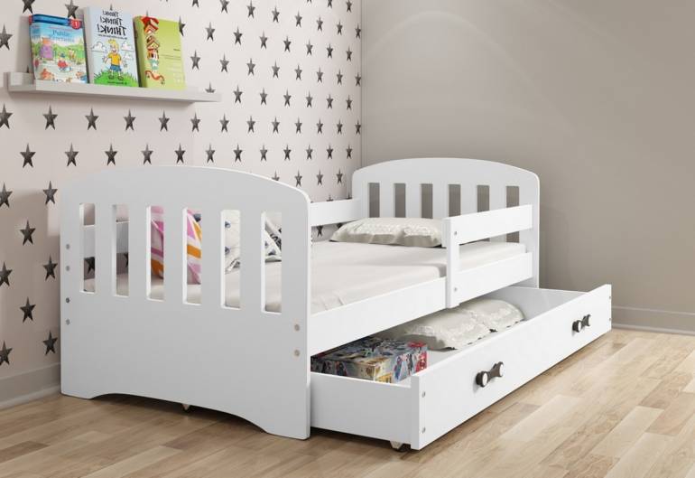Dětská postel CLASSIC P1 + úložný prostor + matrace + rošt ZDARMA