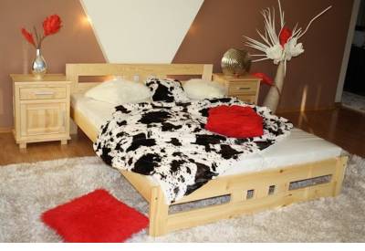 Postel z masivu DAISY + rošt ZDARMA