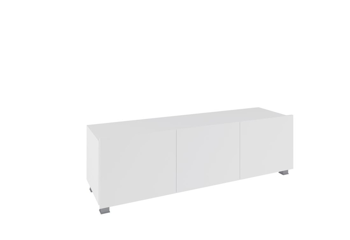 Supermobel TV stolek CALABRINI 150, 150x37x43, bílá/bílý lesk