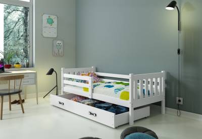 Dětská postel CARINO P1 + úložný prostor + matrace + rošt ZDARMA