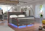 Čalouněná postel AMADEO + úložný prostor + topper