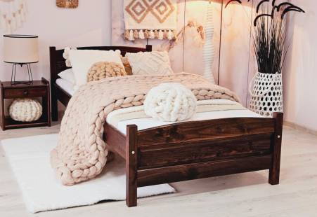 Vyvýšená postel JOANA + matrace + rošt ZDARMA, 90x200 cm