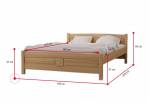 Vyvýšená postel JOANA + matrace + rošt ZDARMA, 140x200 cm