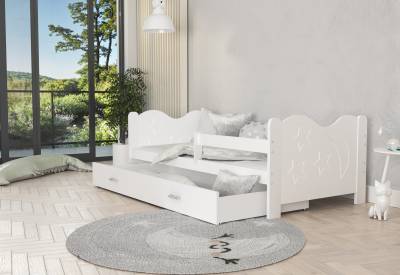 Dětská postel MIKOLAJ P1 COLOR + úložný prostor + matrace + rošt ZDARMA