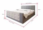 Čalouněná postel VASILISA 1 + úložný prostor + matrace + rošt
