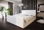 Čalouněná postel VASILISA 1 + úložný prostor + matrace + rošt