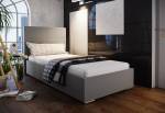 Jednolůžková čalouněná postel FLEK 5 + rošt + matrace, 90x200