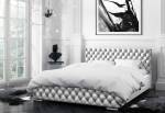 Čaluněná postel FARO + úložný prostor + rošt