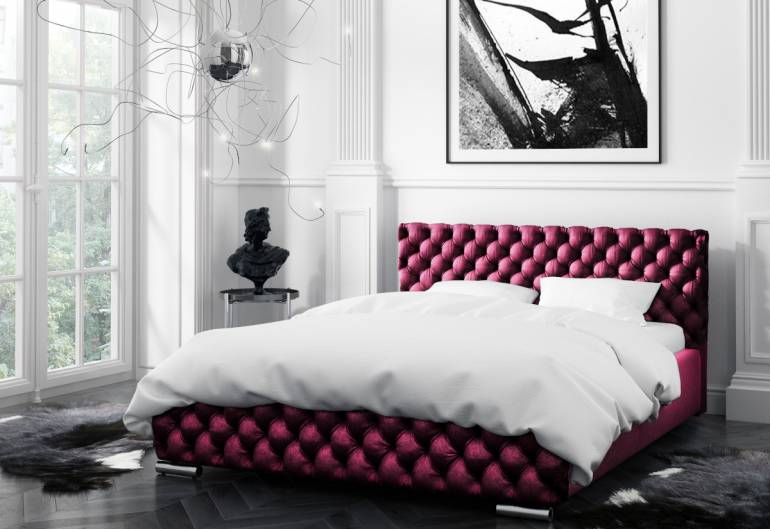 Čalouněná postel FARO s matrací, 140x200