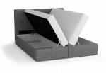 Čalouněná postel boxspring LEMON + úložný prostor + matrace + rošt
