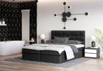Čalouněná postel boxspring WALL + úložný prostor