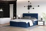 Čalouněná postel boxspring WALL + úložný prostor
