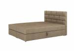 Čalouněná postel boxspring WALL + úložný prostor