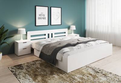 Postel WHITE 2 s matrací + rošt ZDARMA