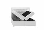 Čalouněná postel boxspring AVANTI + úložný prostor + topper