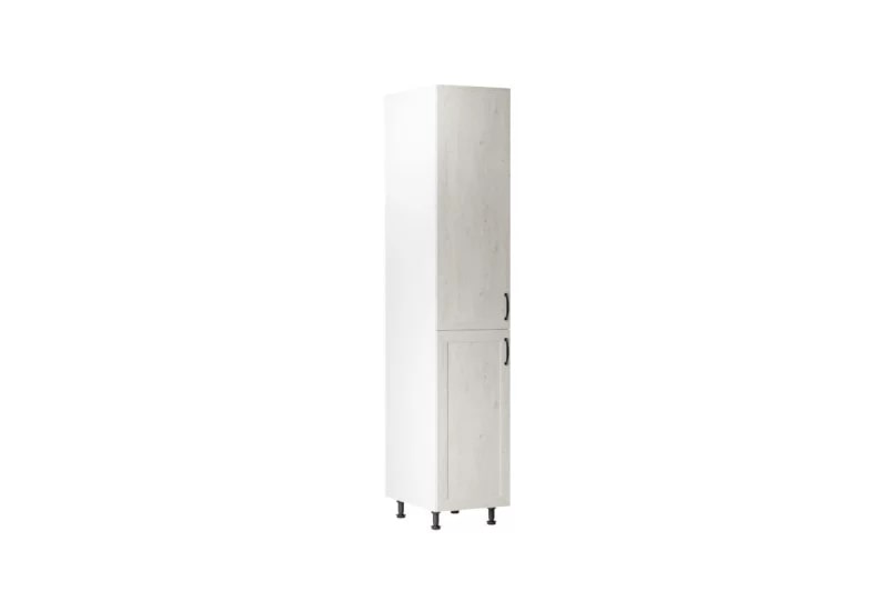 Supermobel Kuchyňská skříňka vysoká ROYAL D40SP, 40x212x58, bílá sosna skandinávská/dub divoký, levá