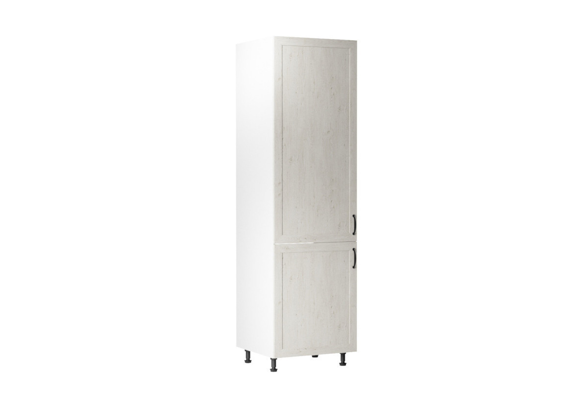 Supermobel Kuchyňská skříňka vysoká ROYAL D60R, 60x212x58, bílá sosna skandinávská/dub divoký, levá