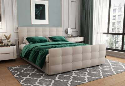 Čalouněná postel boxspring KAUR