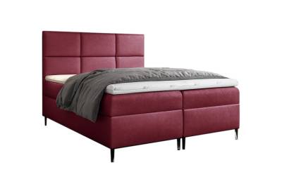 Čalouněná postel boxspring FAVA + úložný prostor + topper
