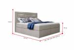 Čalouněná postel boxspring VIVRE
