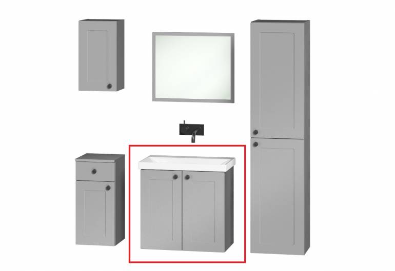 Koupelnová skříňka SENJA VEA 64 s umyvadlem
