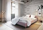 Čalouněná postel LOFT + rošt + matrace, 180x200