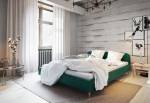 Čalouněná postel LOFT + rošt + matrace, 200x200