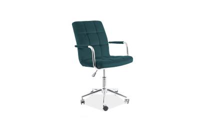 Dětská židle Q-022 VELVET, 51x87-97x40, bluvel 78, zelená