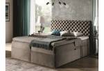 Čalouněná postel boxspring CHESTERFIELD + topper