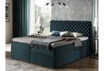Čalouněná postel boxspring CHESTERFIELD + topper