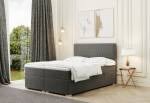 Čalouněná postel boxspring RIMINI + topper