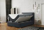 Čalouněná postel boxspring CASTEL + vrchní matrace