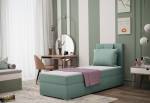Čalouňěná postel boxspring AMANDA + topper