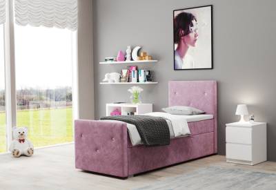 Čalouněná postel boxspring LILY + vrchní matrace