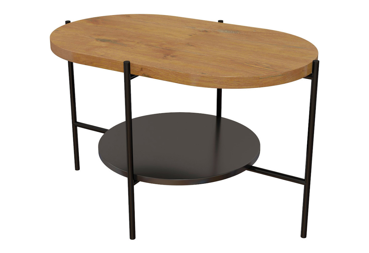 Supermobel Konferenční stolek ARENA, 80x50x50, dub/černá