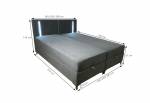 Čalouněná postel boxspring ALBA