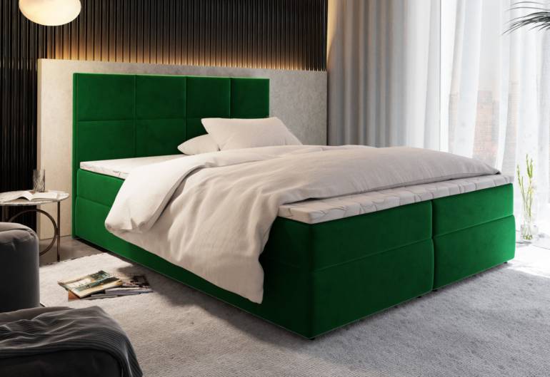 Čalouněná postel boxspring LENA
