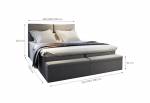 Čalouněná postel boxspring MELFI