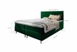 Čalouněná postel boxspring SANTA
