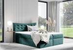 Čalouněná postel boxspring HAVANA + topper