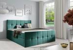 Čalouněná postel boxspring CHARLOTTE + topper