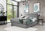 Čalouněná postel boxspring RIVIERA + topper