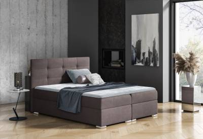 Čalouněná postel boxspring OFELIA + topper