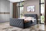 Čalouněná postel boxspring MALAGA + vrchní matrace