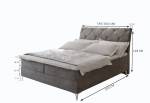 Čalouněná postel boxspring MACON