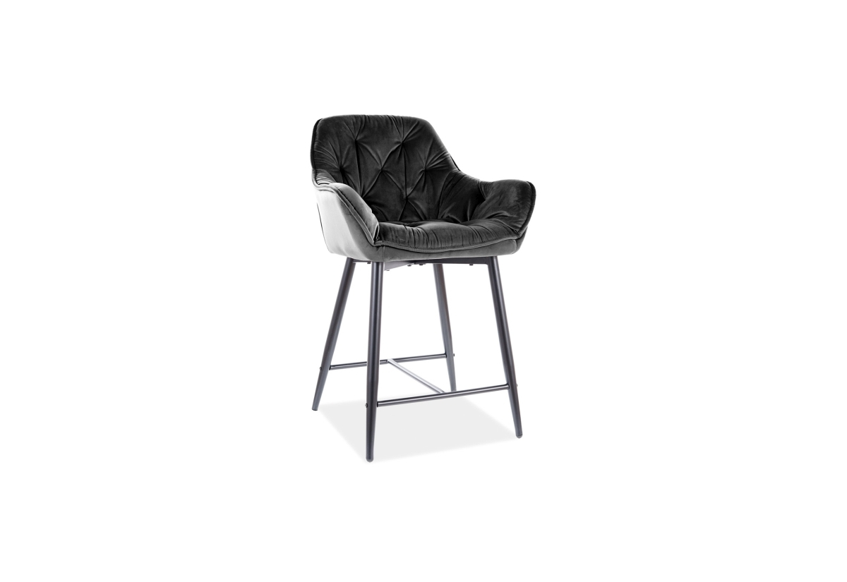 Supermobel Barová židle CHERRY H-2 Velvet, 56x88x40, bluvel 19