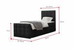Čalouněná postel boxspring MARIN