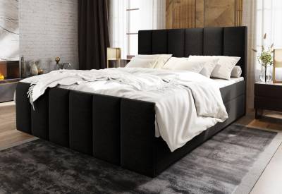 Čalouněná postel boxspring LAGO + topper