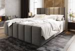Čalouněná postel boxspring LAGO + topper
